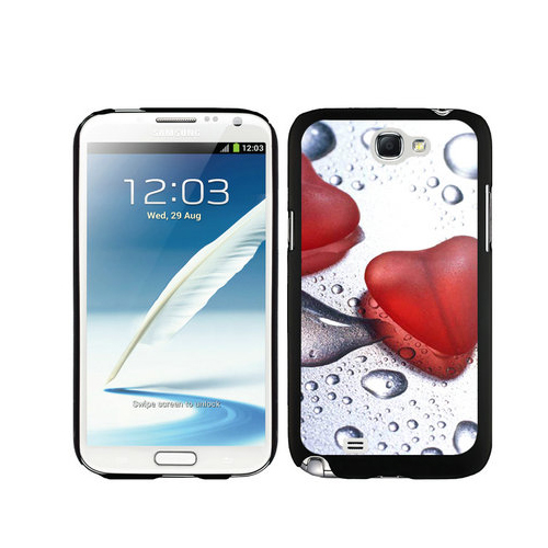 Valentine Heart Bead Samsung Galaxy Note 2 Cases DML - Click Image to Close